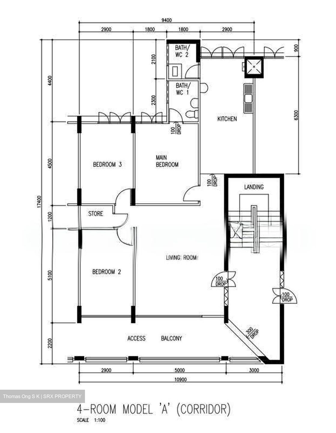 Blk 106 Bukit Batok Central (Bukit Batok), HDB 4 Rooms #631114311